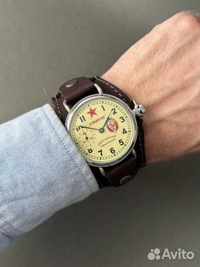 Молния смерш в хроме - мужские наручные часы СССР