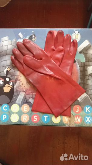 Перчатки резиновые