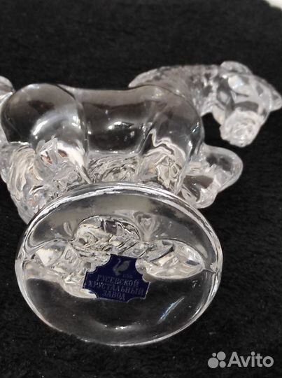 Статуэтка лошадь хрустальная новая