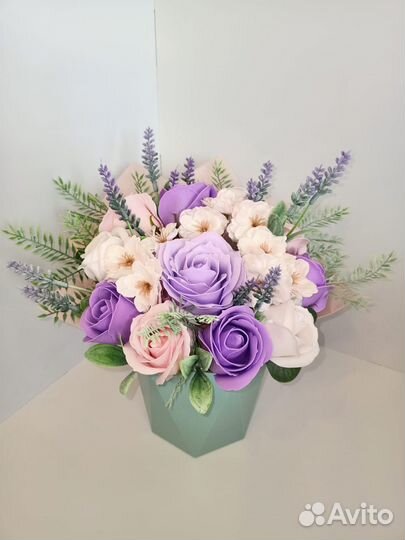 Букет цветов из мыла