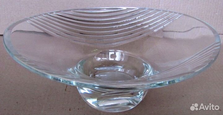 Ваза плоская Стекло