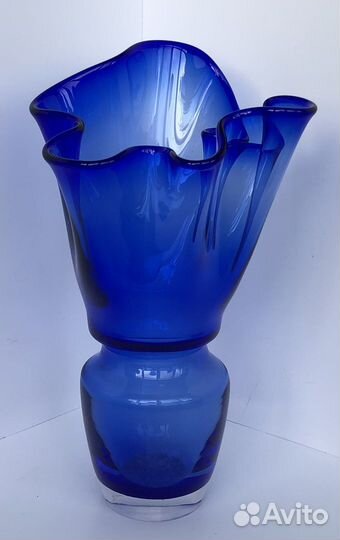 Ваза Конфетница цветное стекло СССР