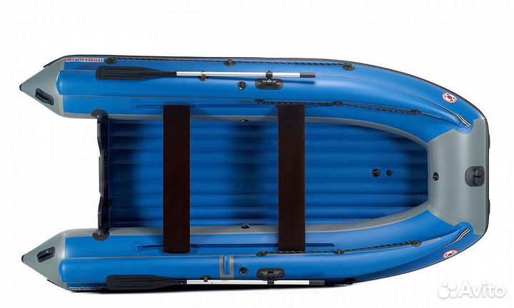 Лодка mishimo family lite DF 430 (Сине-серый)