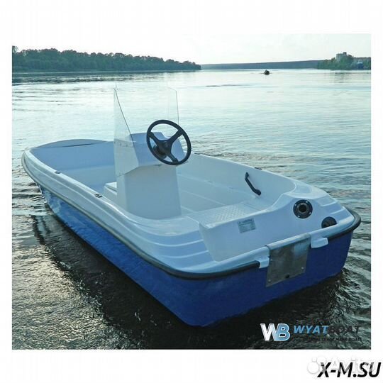 Лодка wyatboat пингвин С консолью (тримаран)