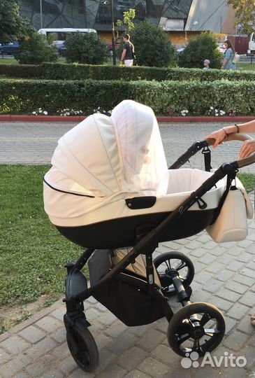 Коляска 2 в 1 эко кожа Roan