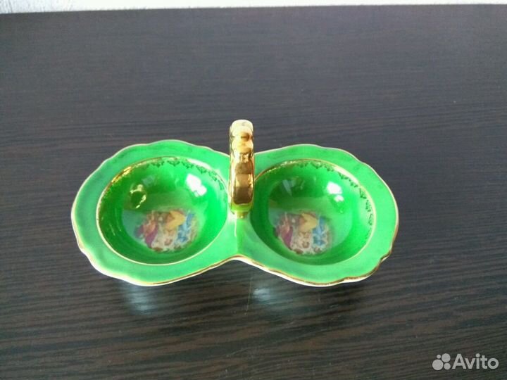 Предметы сервиза Мадонна (зеленый) Чехословакия