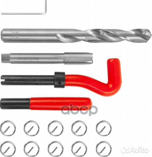 Набор для восстановления резьбы 15 пр: M14 x 1