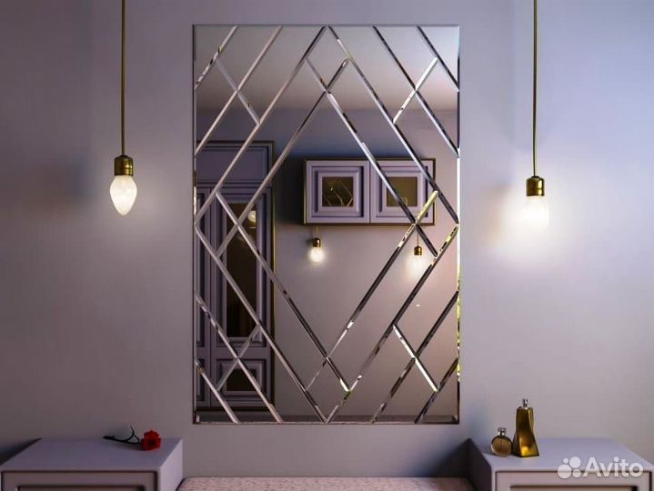 Зеркало с алмазной гравировкой