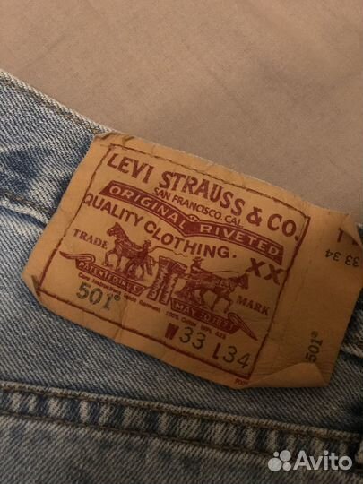 Мужские джинсы levis strauss 501 прямые