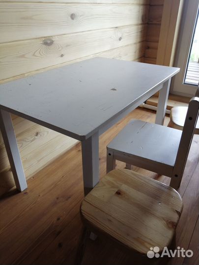 Детский стол и стулья Икея