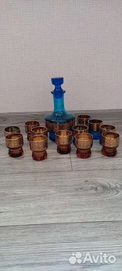 Графин с рюмками Чехословакия