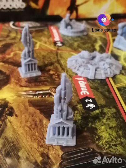 Настольная игра Владыки Эллады компоненты