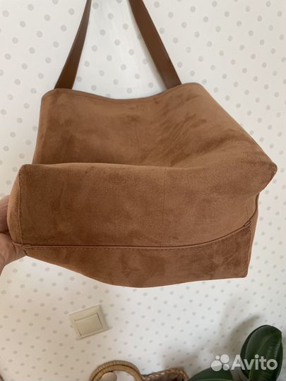 Сумка shoper под замшу
