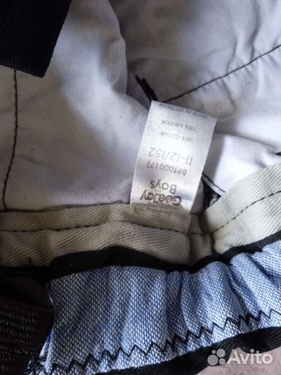 Джинсы чёрные для мальчика 11-12 лет