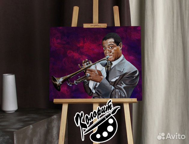 Портрет Луи Армстронга