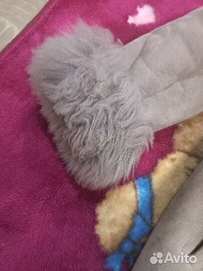 Дубленка натуральная женская с капюшоном 52-56 бу