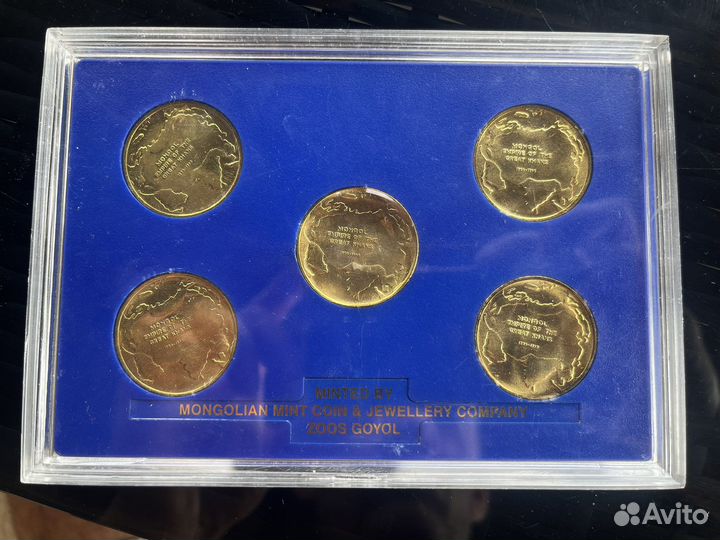 Монголия. Набор жетонов Великие ханы