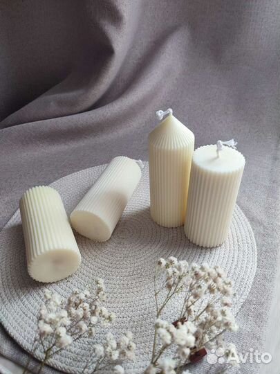 Свечи из соевого воска.Свечи в кокосе.Ручная работ