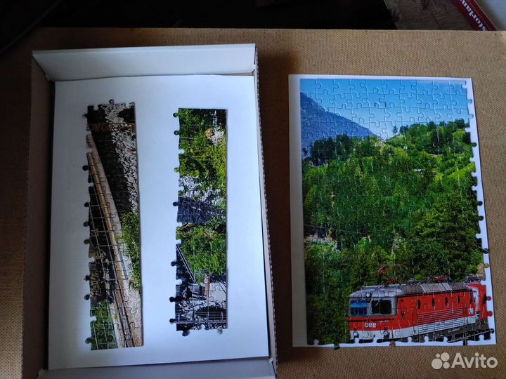 Пазл 500. Поезд на мосту