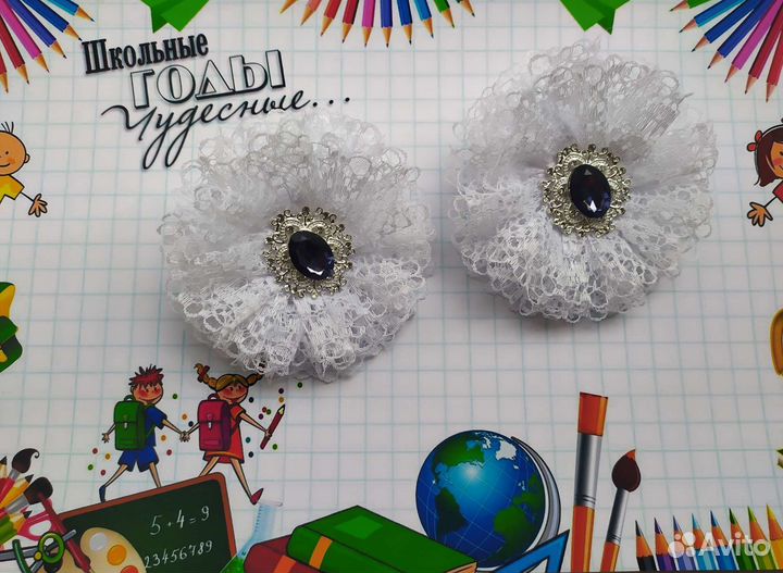 Школьные бантики ручной работы