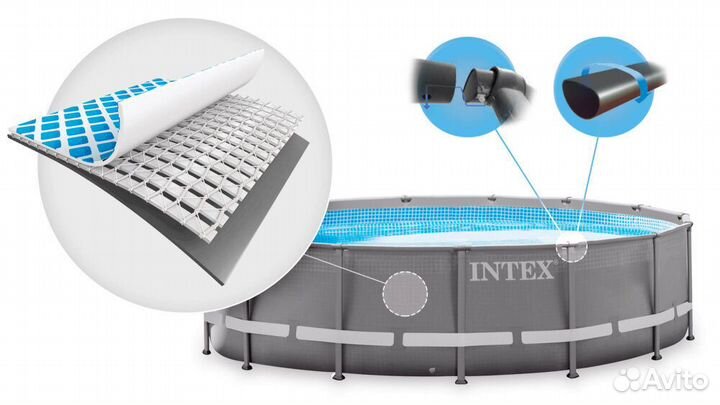 Каркасный бассейн Intex Ultra Frame 549х132 см