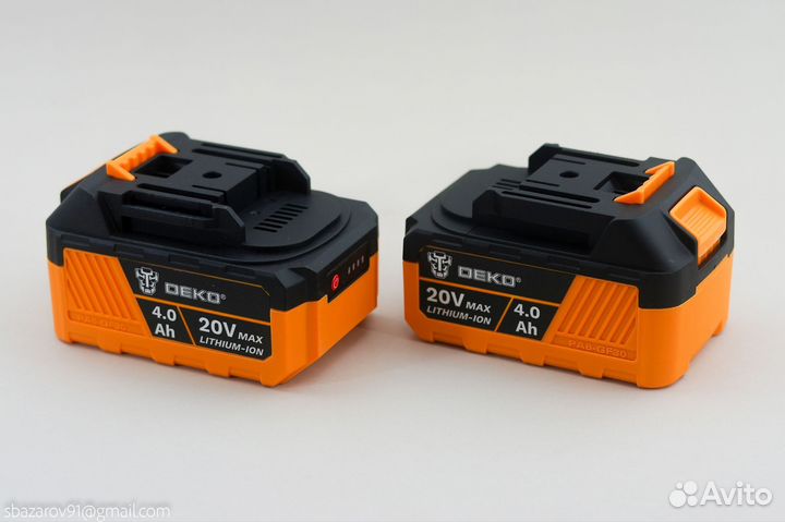 Аккумулятор деко 20 вольт 4 амперчаса
