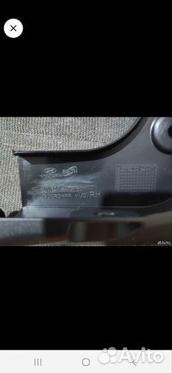 Брызговики задние hyundai санта фе 3