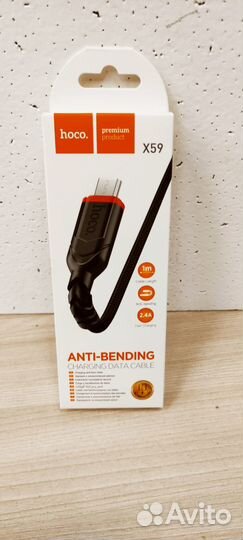 Кабель microusb Hoco X59 1m black