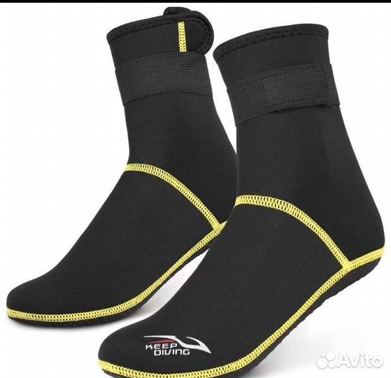 Неопреновые носки толщина 3мм XS/S/M/L/XL/XXL