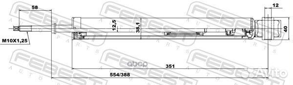 Амортизатор зад прав/лев 02656534R Febest
