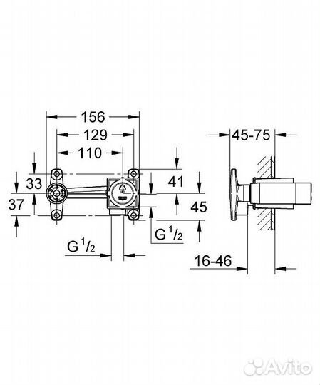 Скрытая часть Grohe 23200000