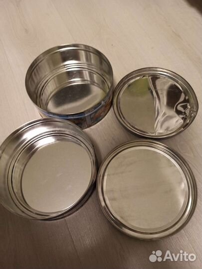 Жестяные банки из под печенья 2шт