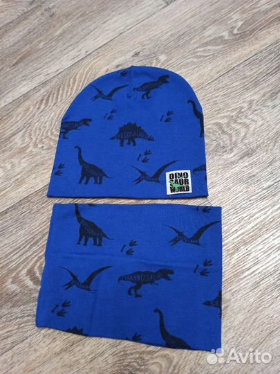 Новый комплект шапка+снуд 50-52