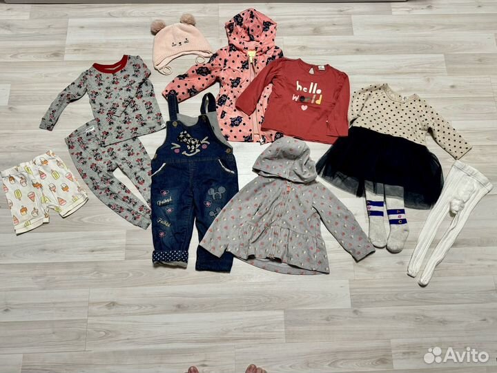 Брендовые вещи на девочку 86 92 пакетом