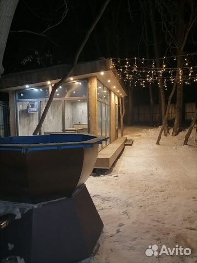 Беседка с баней