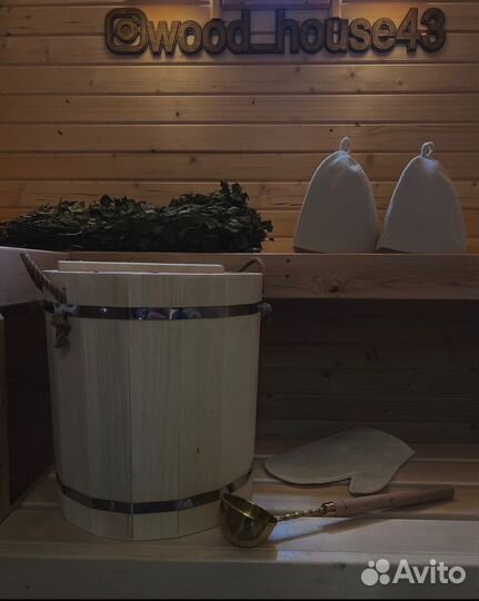 Баня на дровах Wood House43