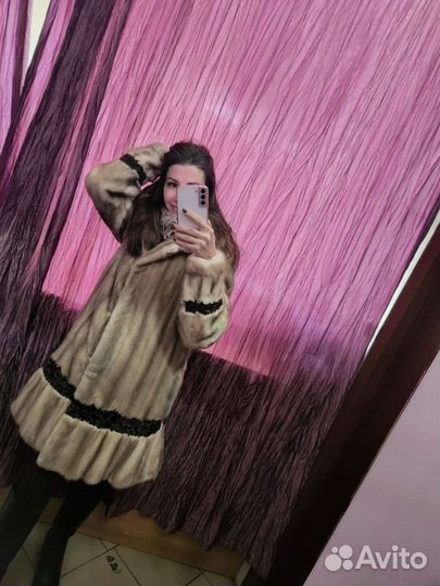Норковая шуба и шапка