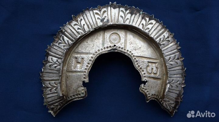 Cеребряный венец для оклада иконы Спасителя