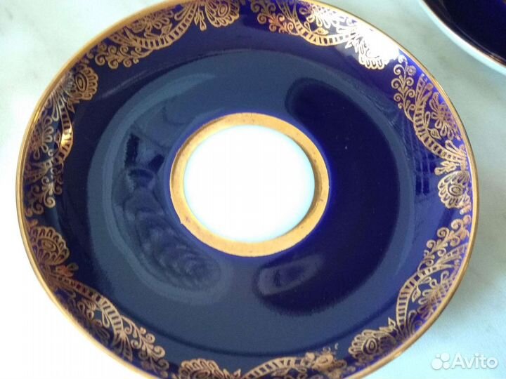 Чайная пара лфз кобальт СССР