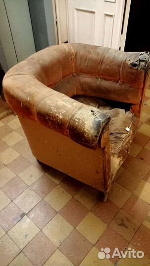 Старинное кресло модерн 19 век