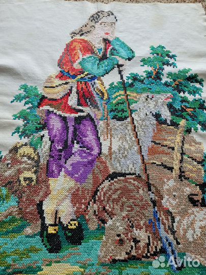 Картина вышивка крестом винтаж