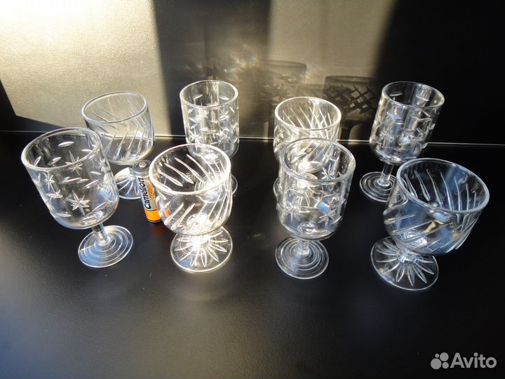 Рюмки хрустальные 8 шт