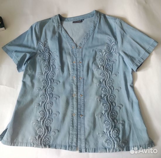 Рубашка женская джинсовая