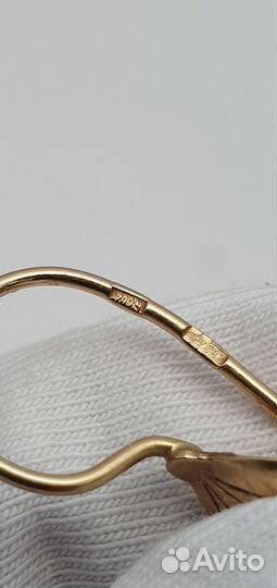 Золотые серьги 583 проба