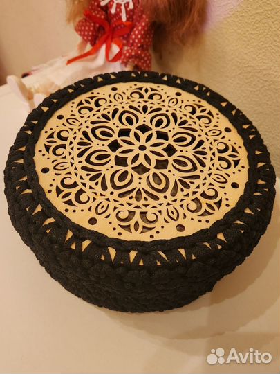 Корзина вязаная