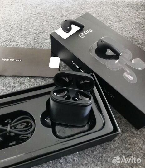 Новые беспроводные наушники PRO4 сенсорные