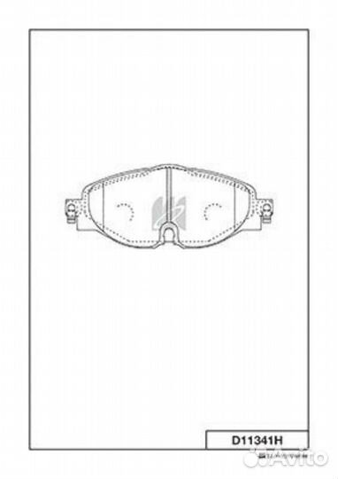 Kashiyama D11341H Колодки дисковые передние A3, Vo