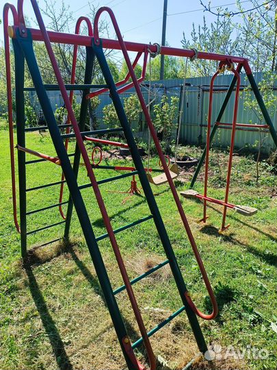 Детские качели уличные бу