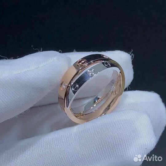 Золотое кольцо Cartier, 0,07ct