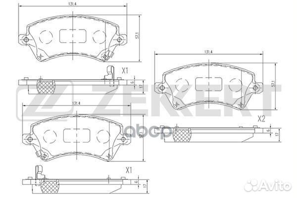 Колодки торм. диск. передн. Toyota Corolla (E12
